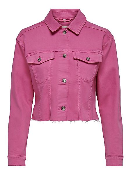 ONLY Edgy Cropped Jacke Damen Pink günstig online kaufen