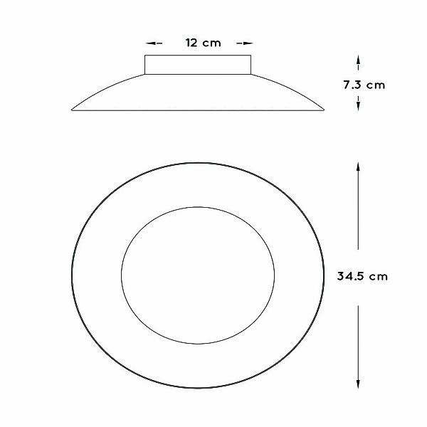 LED-Deckenleuchte Foskal in Weiß, Ø 34,5 cm günstig online kaufen