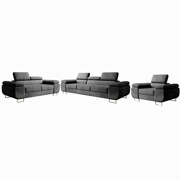 inter Wohnlandschaft Sofa-Set MALTA 3-2-1 günstig online kaufen