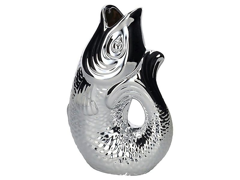 Giftcompany Dekovase Monsieur Carafon Vase / Karaffe Fisch S silber 1,2l (V günstig online kaufen