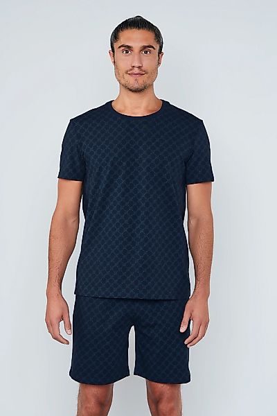 JOOP T-Shirt "Leisure" mit Cornflower-Alloverprint, Regular Fit, kurzärmeli günstig online kaufen