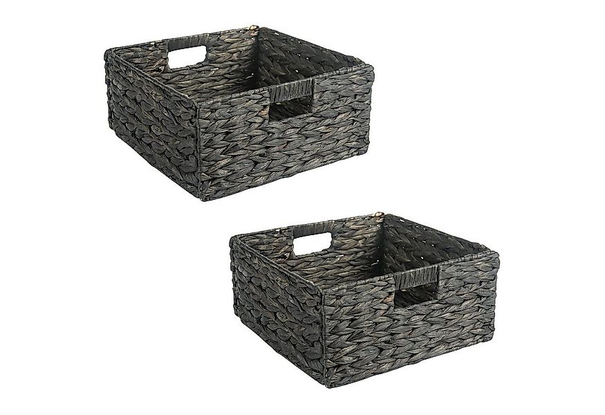 IDIMEX Dekokiste LANZI (Set), Aufbewahrungskorb Wasserhyazinthe, 2er Set Re günstig online kaufen