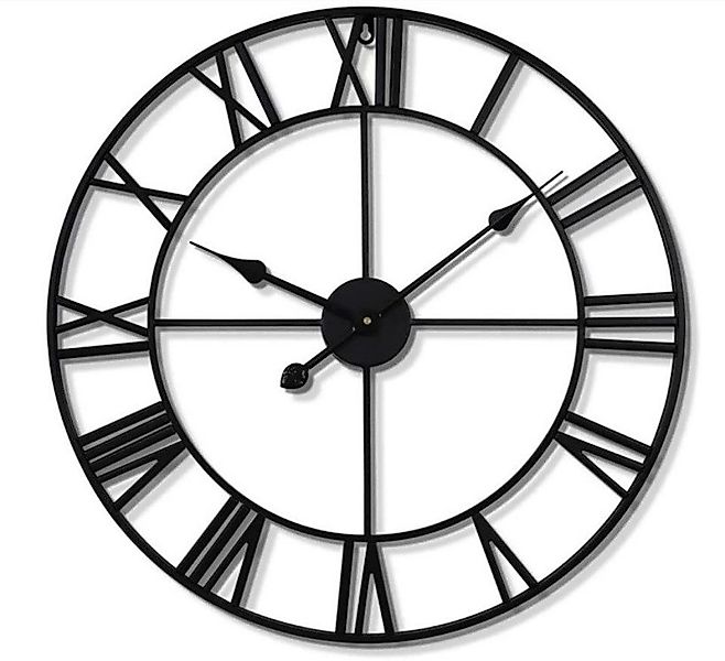 Welikera Wanduhr im Vintage-Stil, rund, Metall, günstig online kaufen