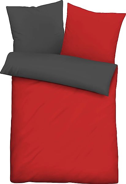 Castell - Markenbettwäsche Wendebettwäsche Uni-Microfaser-Satin in günstig online kaufen