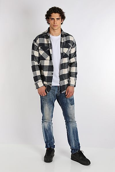 Megaman Jeans Flanellhemd Herren Holzfällerhemd Flanellhemd günstig online kaufen