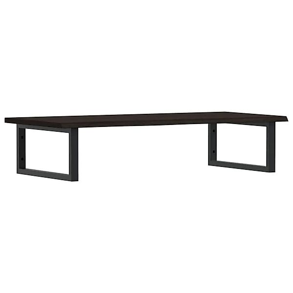 vidaXL Waschtischplatte mit Halterung Stahl und Massivholz Eiche 3302625 günstig online kaufen