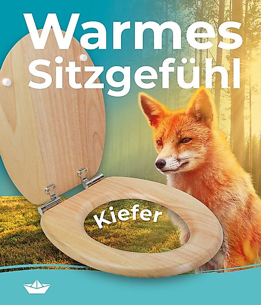 Calmwaters WC-Sitz Modern Wellness, Kiefer, Holzkern günstig online kaufen