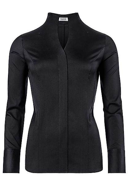 Vincenzo Boretti Klassische Bluse tailliert stretch Kelchkragen günstig online kaufen