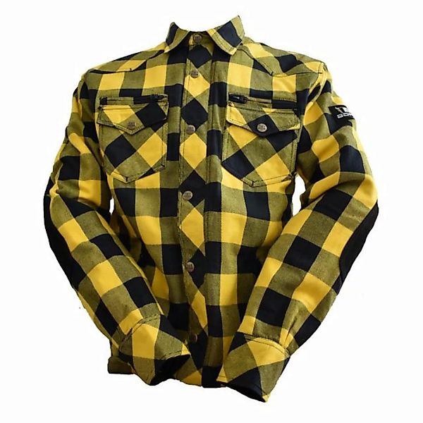 Bores Motorradjacke Bores Lumberjack Jacken-Hemd schwarz / gelb Herren M günstig online kaufen