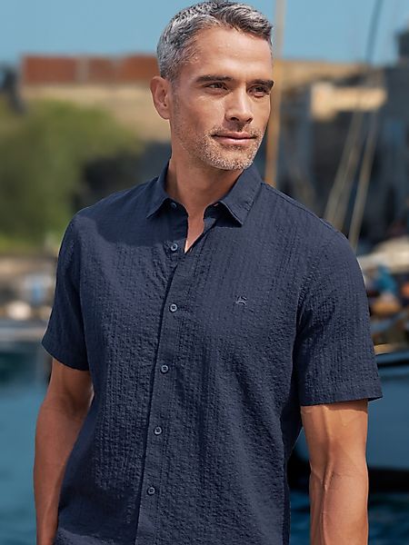 LERROS Kurzarmhemd "Kurzarmhemd im Knitterlook" günstig online kaufen