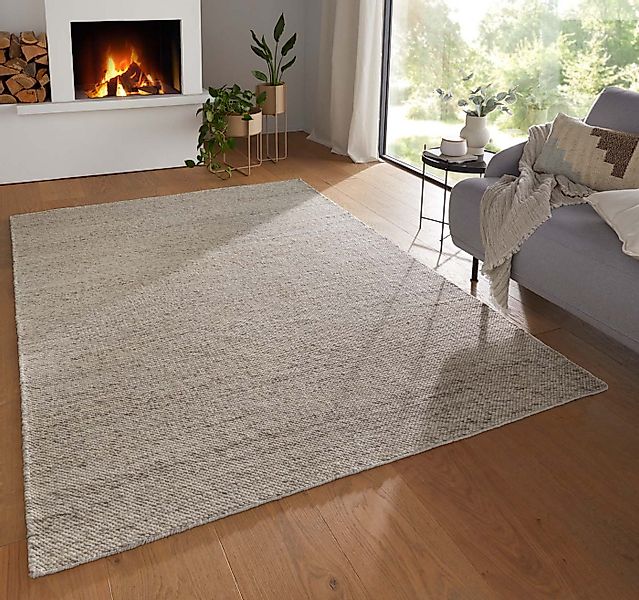 TaraCarpet Wollteppich TaraCarpet Bern Modern fürs Wohnzimmer Schlafzimmer günstig online kaufen