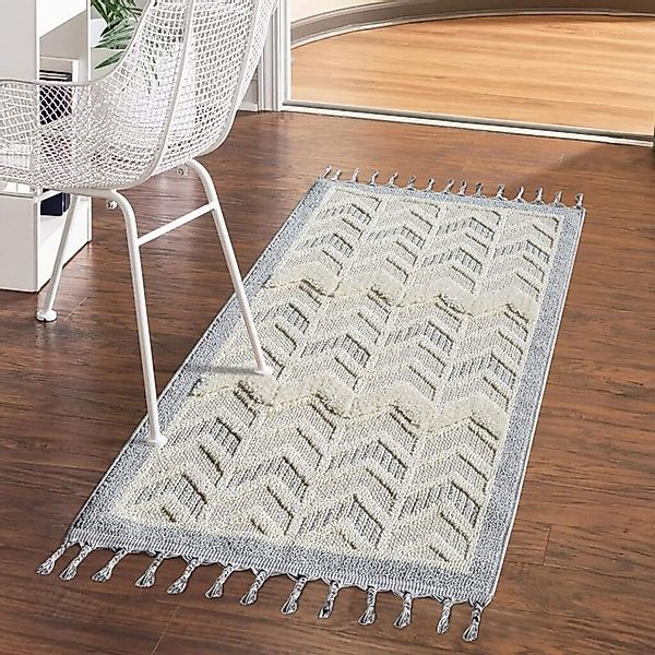 Carpet City Hochflor-Teppich »VALENCIA 920«, rechteckig, 20 mm Höhe, Läufer günstig online kaufen