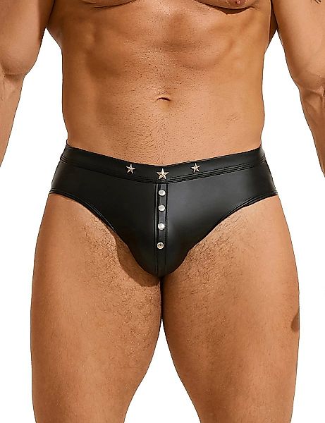 Lau-Fashion Slip Herren Nieten Wetlook Lack günstig online kaufen