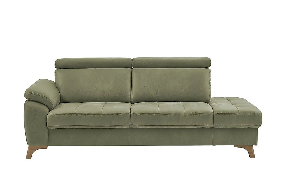 meinSofa Recamiére  Chloris ¦ grün ¦ Maße (cm): B: 221 H: 107 T: 102.0 Pols günstig online kaufen