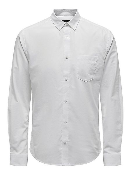 ONLY & SONS Langarmhemd Slim Fit Langarm Oxford ONSALVARO SLIM LS OXFORD SH günstig online kaufen