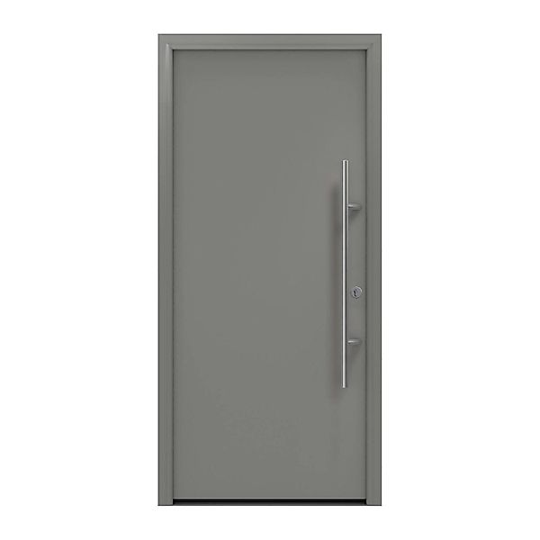 EcoStar Haustür Isopro Secur IPS 010 Graualuminium 110 cm x 210 cm DIN R günstig online kaufen