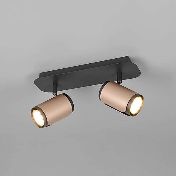 Deckenstrahler Gillan, coffee, 2-flammig, Metall, GU10 günstig online kaufen