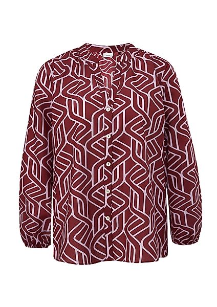 s.Oliver BLACK LABEL Langarmbluse mit Allover-Print günstig online kaufen