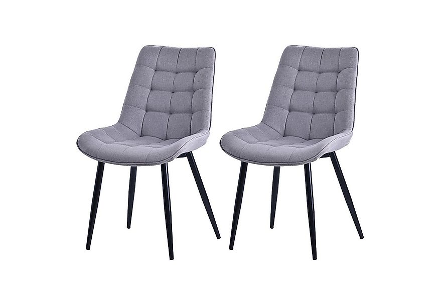 HOMAVO Esszimmerstuhl YZ2 STUHL-SET 2 Stück in Samt oder Webstoff (2Set) günstig online kaufen