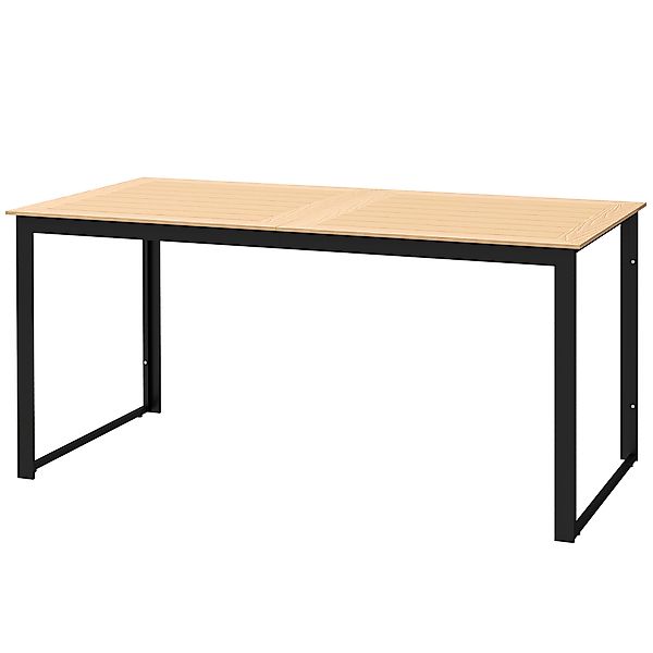 Outsunny Gartentisch für 6 Personen 160 x 80 cm Wetterfest Balkontisch mit günstig online kaufen