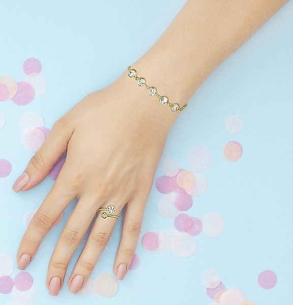 LUISIA® Armband "Calanthe mit fünf Kristallen günstig online kaufen