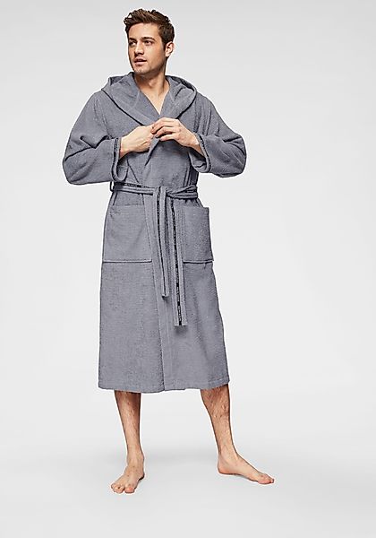 Bruno Banani Herrenbademantel Danny, Normallänge & günstig online kaufen
