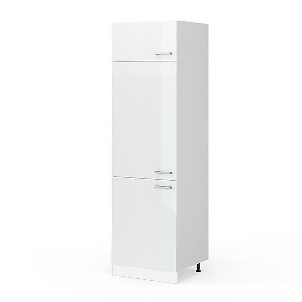 Vicco Kühlumbauschrank R-Line Hochschrank für die Küche Weiß Landhaus/Weiß günstig online kaufen