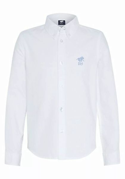 Polo Sylt Langarmhemd mit geknöpftem Kragen und Logo-Stitching günstig online kaufen