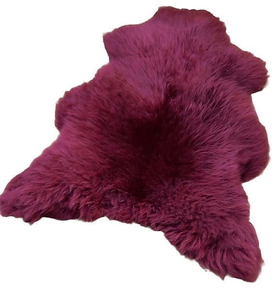 Provellus Fellteppich Bordeaux Rot Lammfell Schaffell – Gefärbt, Weiches Ec günstig online kaufen