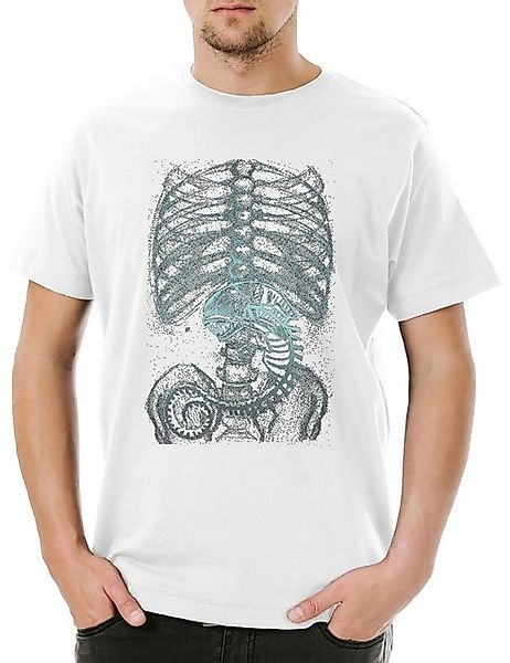 Urban Backwoods Print-Shirt Xenomorph Alien Herren T-Shirt Ripley Prometheu günstig online kaufen