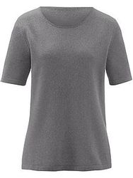 Rundhals-Pullover aus Seide Kaschmir Peter Hahn Seide/Kaschmir grau günstig online kaufen