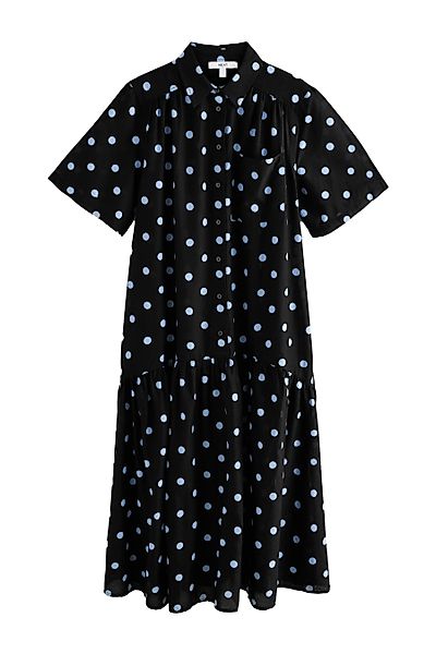 Next Maxikleid Kurzarm-Maxikleid aus Baumwolle mit günstig online kaufen