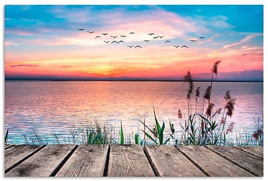 Artland Wandbild "Der See in den Farben der Wolken", Gewässer, (1 St.), als günstig online kaufen