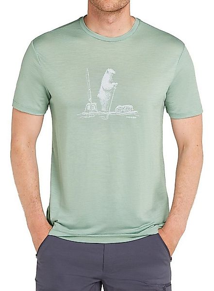 Icebreaker T-Shirt Merino 150 Tech Lite Tee Polar Paddle (Merinowolle) moss günstig online kaufen