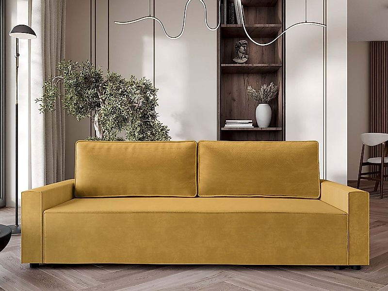 MIRJAN24 Schlafsofa Mila Cord, mit Schlaffunktion und Bettkasten, 3 Sitzer, günstig online kaufen