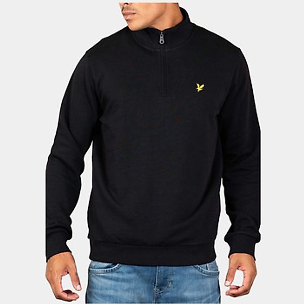 Lyle & Scott  Pullover Loopback quarter zip sweat - jet black günstig online kaufen