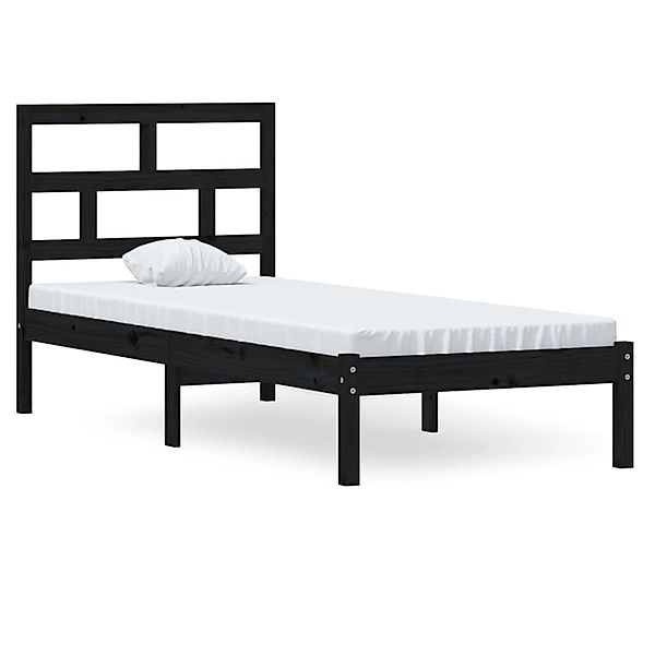 Vidaxl Massivholzbett Schwarz 75x190 Cm 2ft6 Small Single günstig online kaufen