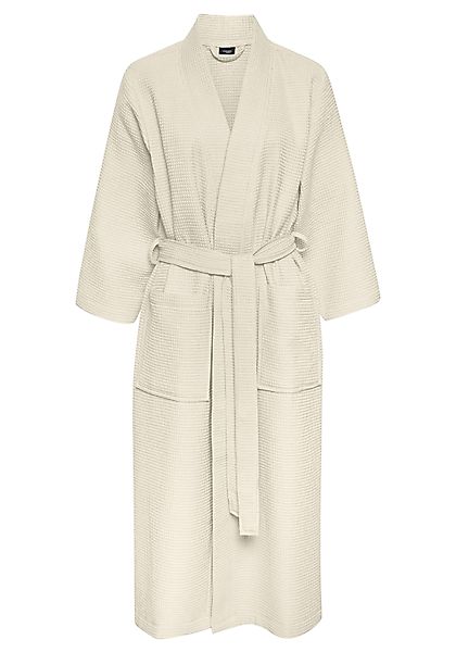 Vivance Dreams Bademantel, Langform, Waffelpiqué, Gürtel, günstig online kaufen