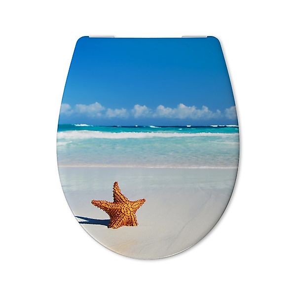 Calmwaters WC Sitz Motiv Seestern Antibakterieller Abnehmbar 26LP6211 günstig online kaufen