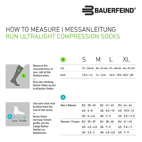 Bauerfeind Sportsocken "Run Ultralight Compression Socks" mit Kompression günstig online kaufen