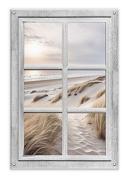 artissimo Poster Garten-Poster 60x90cm wetterfest Strand Dünen Outdoor-Deko günstig online kaufen