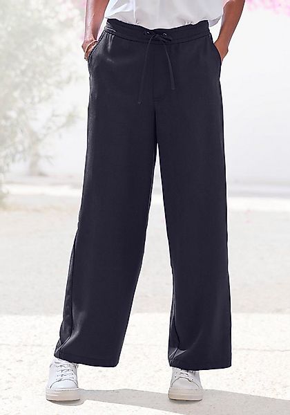 LASCANA Schlupfhose mit Bindeband, Palazzohose aus Lyocell mit Taschen günstig online kaufen