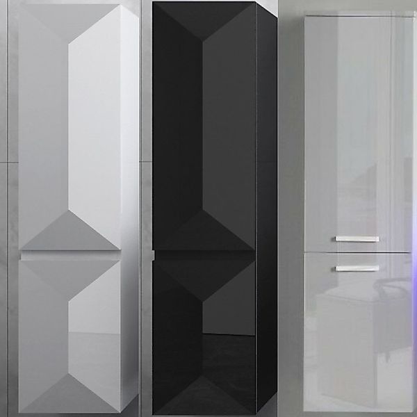 Faizee Möbel Badezimmer-Set Badezimmerschränke Schwarz/Weiß Badezimmer günstig online kaufen