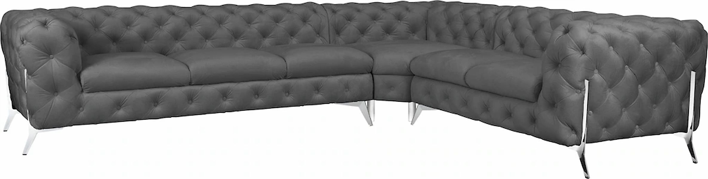Home affaire Chesterfield-Sofa "Amaury L-Form" großes Ecksofa, Chesterfield günstig online kaufen