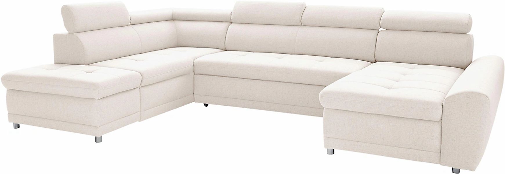 sit&more Wohnlandschaft "Riva U-Form" wahlweise mit Bettfunktion günstig online kaufen