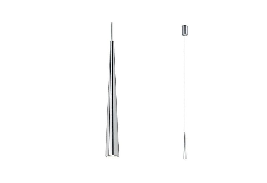 Paulmann LED Pendelleuchte Gutta 1x7W Alu gebürstet 230V Metall, LED fest i günstig online kaufen