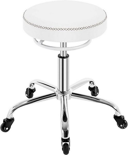 Woltu Drehhocker (1 St), 360° drehbar, mit Rollen, runder Hocker günstig online kaufen