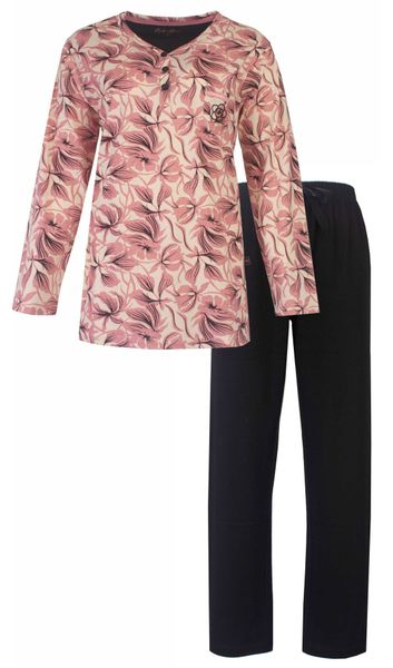 Medaillon Schlafanzug Damen Pyjama lang (2 günstig online kaufen