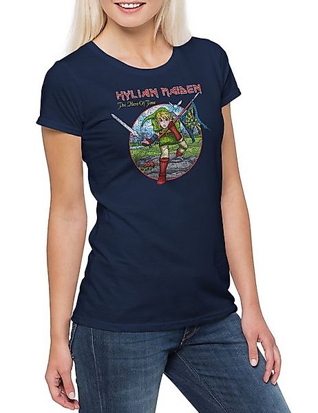 Urban Backwoods Print-Shirt Hylian Maiden Damen T-Shirt Zelda Game Gamer PC günstig online kaufen