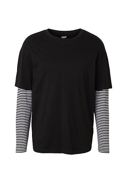 URBAN CLASSICS Longsleeve Urban Classics Herren Oversized Double Layer Stri günstig online kaufen